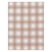 Geometrische Quadrate mit Mocha Mousse Gradient Wh Tischdecke (Vorderseite)