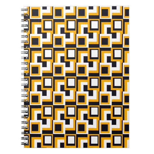 Geometrische Quadrate: Nahtloses Drucken Notizblock (Vorderseite)