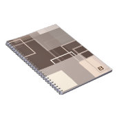 Geometrische Quadrate - Schokolade-Foto-Notebook Notizblock (Rechte Seite)