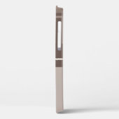 Geometrische Quadrate - Schokolade und Creme Case-Mate iPhone Hülle (Rückseite / Links)