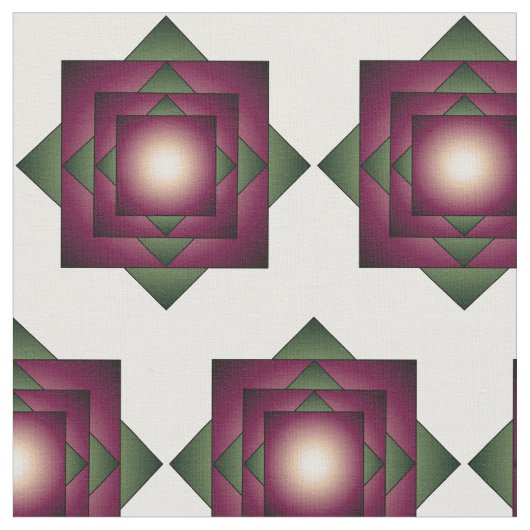 Geometrische Quadrate Stoff (Nahaufnahme)