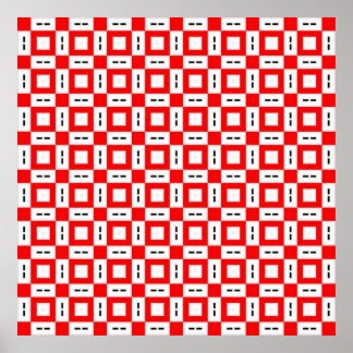 Geometrische Quadrate und Rechtecke Poster