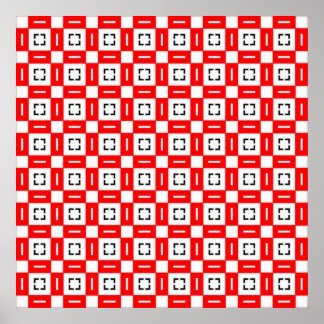Geometrische Quadrate und Rechtecke Poster