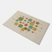 Geometrische Quadrate von MCM - Multi Postcard Mag Fußmatte (Schrägansicht)