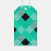 Geometrische quadratische Abstraktion 10 Geschenkanhänger (Vorderseite)