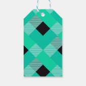 Geometrische quadratische Abstraktion 10 Geschenkanhänger (Rückseite)