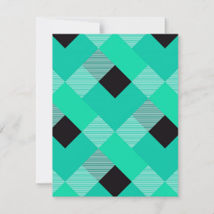 Geometrische quadratische Abstraktion 10 Mitteilungskarte