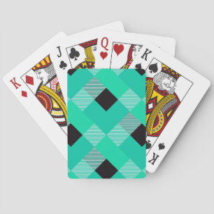 Geometrische quadratische Abstraktion 10 Spielkarten