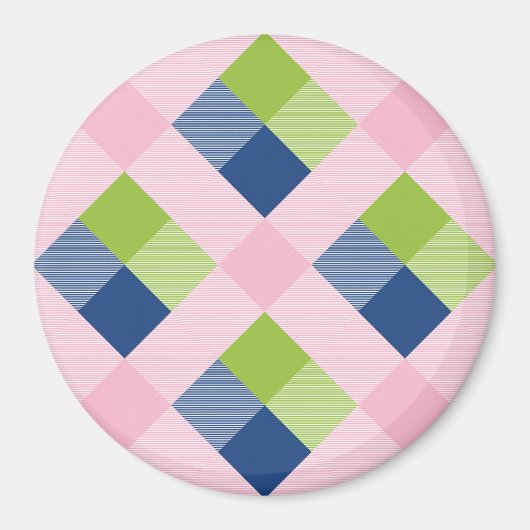 Geometrische quadratische Abstraktion 18 Magnet (Vorne)