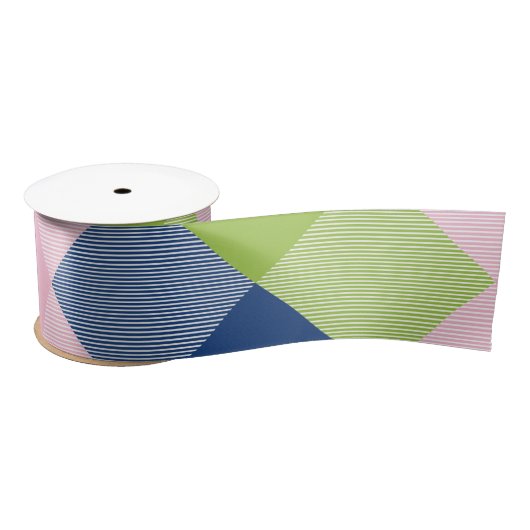 Geometrische quadratische Abstraktion 18 Satinband (Spule)