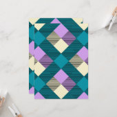 Geometrische quadratische Abstraktion 20 Karte (Vorderseite/Rückseite Beispiel)