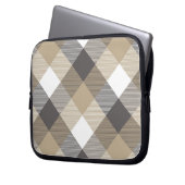 Geometrische quadratische Abstraktion 2 Laptopschutzhülle (Vorderseite Links)