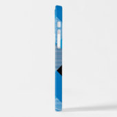 Geometrische quadratische Abstraktion 3 iPhone Hülle (Linke Seite)