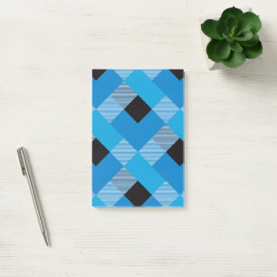 Geometrische quadratische Abstraktion 3 Post-it Klebezettel