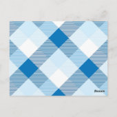 Geometrische quadratische Abstraktion 6 Postkarte (Rückseite)