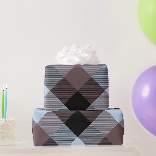 Geometrische quadratische Abstraktion 8 Geschenkpapier (Partygeschenke)