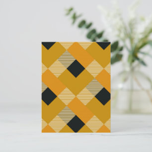 Geometrische quadratische Abstraktion 9 Feiertagspostkarte