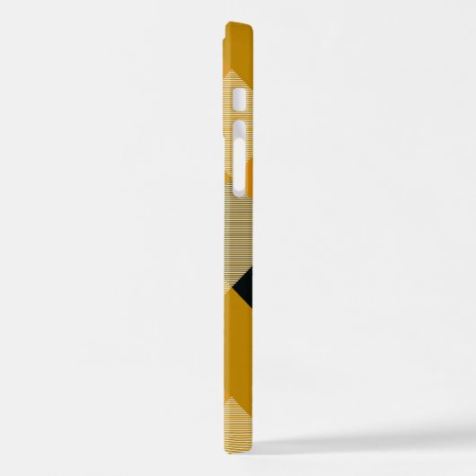 Geometrische quadratische Abstraktion 9 iPhone Hülle (Linke Seite)