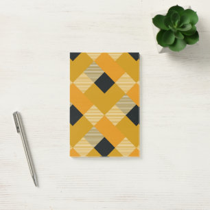 Geometrische quadratische Abstraktion 9 Post-it Klebezettel