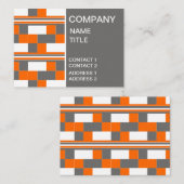 Geometrische quadrische Streifen Visitenkarte (Vorne/Hinten)