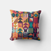 Geometrische Rahmen 4 Kissen (Vorderseite)