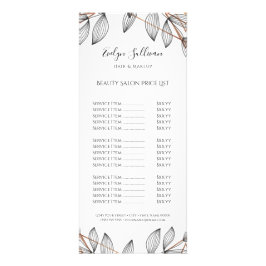 geometrische Rahmen für Foliage-Rack-Karten Werbekarte