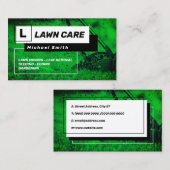 Geometrische Rahmen und Mähen Visitenkarte (Vorne/Hinten)