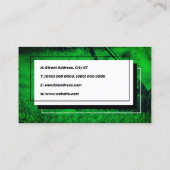 Geometrische Rahmen und Mähen Visitenkarte (Rückseite)