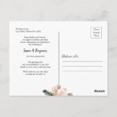 Geometrische Rahmenveränderungen für tropische Blä Postkarte (Rückseite)