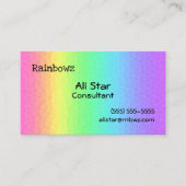 Geometrische Rainbow-Gradient-Visitenkarten Visitenkarte (Vorderseite)