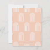 Geometrische Rainbow Monogram Stationery - Gelb (Rückseite)