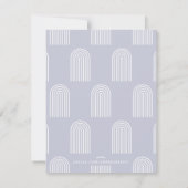 Geometrische Rainbow Monogram Stationery - Green (Rückseite)