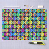 Geometrische Rainbow-Schaltkreise Seidenpapier (Handwerk)