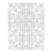 Geometrische Raster-Farbseite im Circuit-Style-Des