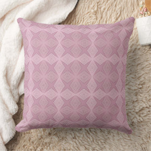 Geometrische rauchige Flieder Art Deco Kissen