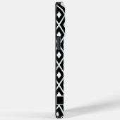 Geometrische Raute aus Schwarz und Weiß Case-Mate iPhone Hülle (Rückseite / Rechts)