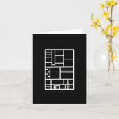 Geometrische Rechteck-Mitteilungskarten Karte (Gelbe Blume)