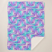 geometrische Rechteckdecke Sherpadecke (Vorderseite)