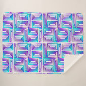 geometrische Rechteckdecke Sherpadecke (Vorderseite (Horizontal))