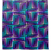 geometrische Rechtecke Duschvorhang (Vorderseite)