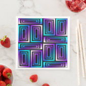 geometrische Rechtecke Papiertücher Serviette (Beispiel)