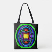 Geometrische Regenbogenfarben Tasche (Rückseite)