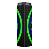 Geometrische Regenbogenfarben Thermosbecher (Rückseite)