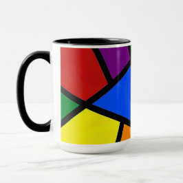 Geometrische RegenbogenTasse Tasse