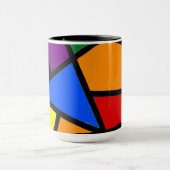 Geometrische RegenbogenTasse Tasse (Zentrum)