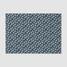 Geometrische Rentiere und Sternenblau