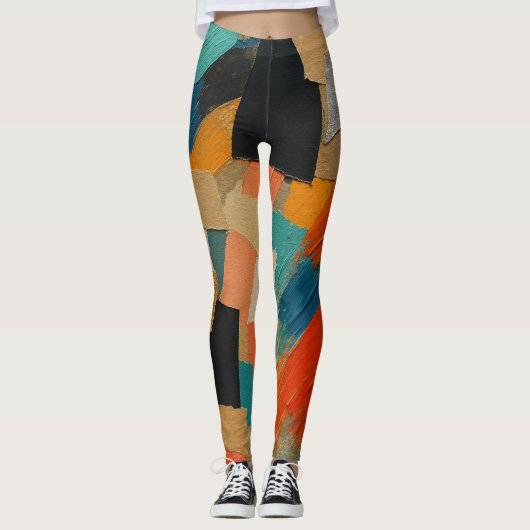 Geometrische Resonanz Leggings (Vorderseite)
