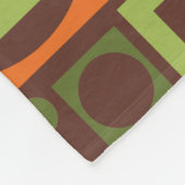 Geometrische Retro 50er Mitte- des Fleecedecke (Ecke)