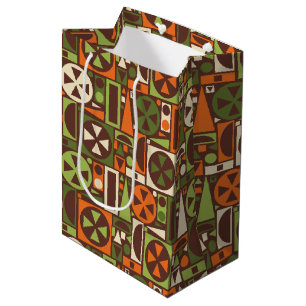 Geometrische Retro 50er Mitte- des Mittlere Geschenktüte