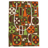 Geometrische Retro 50er Mitte- des Mittlere Geschenktüte (Vorderseite)